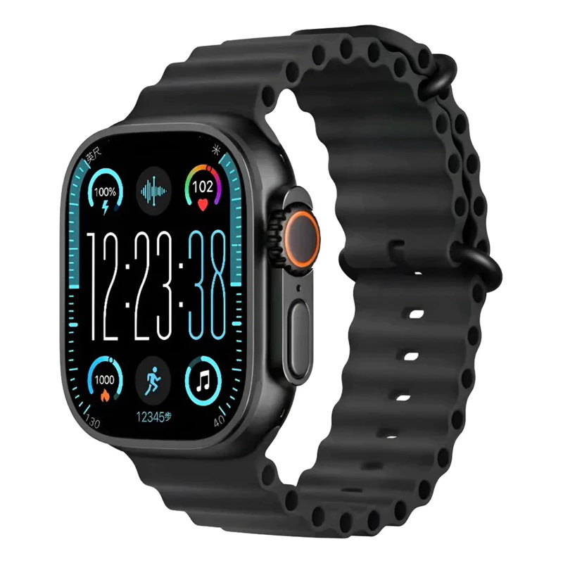 Smartwatch Ultra 10 Plus 2 Pulseiras – Tela Grande, À Prova D’Água, Bluetooth, Monitor de Saúde e Esportivo