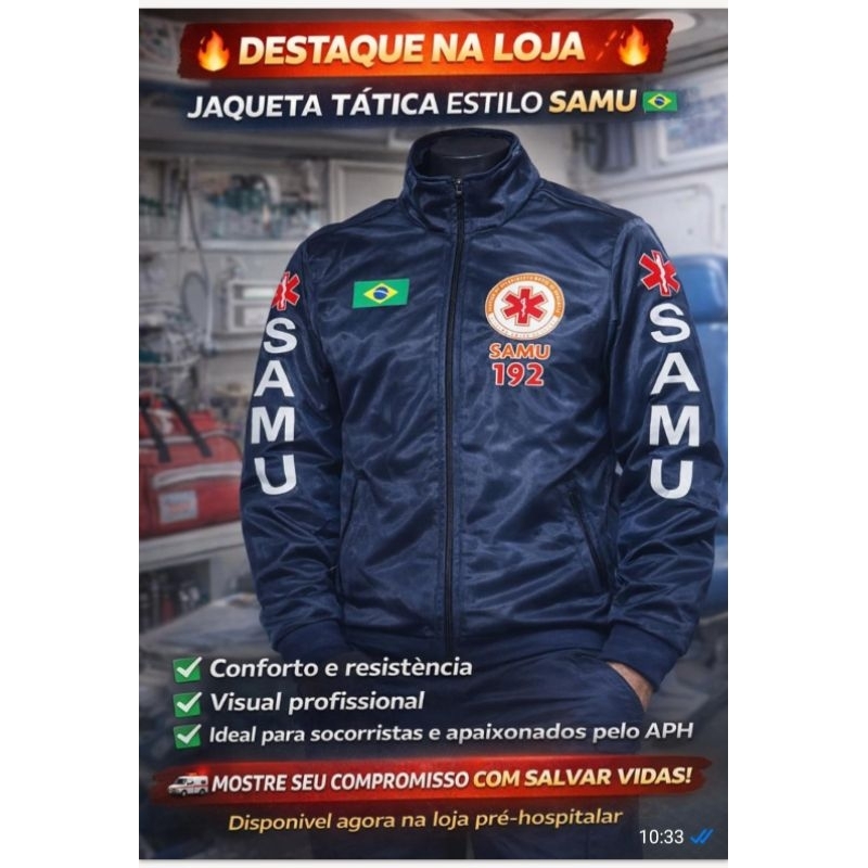 その他 SAMU JAQUETA SAMU 192 malha chimpa ,unissex. | Shopee Brasil