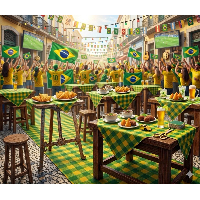 Toalha de mesa em TNT 40G ,Xadrez/Amarelo, Decoração ,festa junina