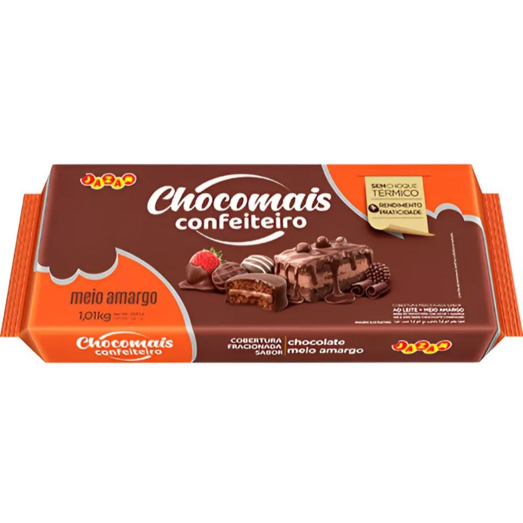 Cobertura Fracionada Chocolate Meio Amargo Chocomais Confeit
