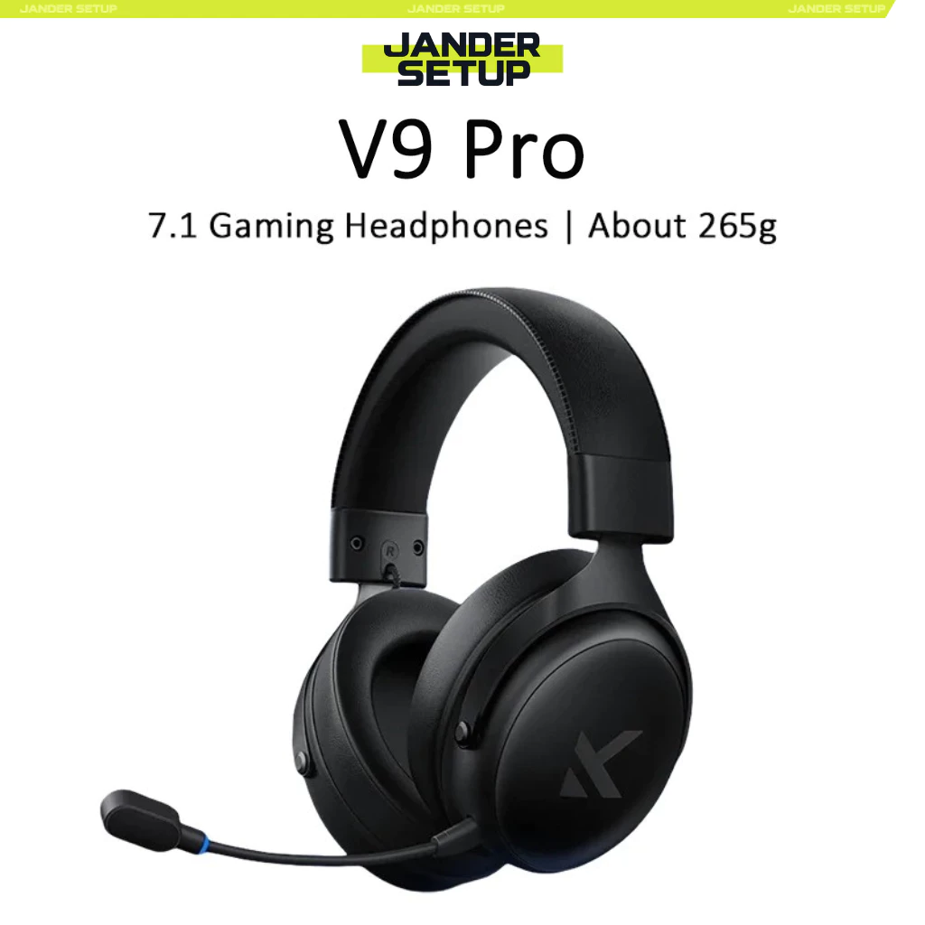 Headset Gamer Mchose V9 Pro, Tri-Mode, Bateria de 250 Horas, Compativel com PC/PS4/PS5/Android