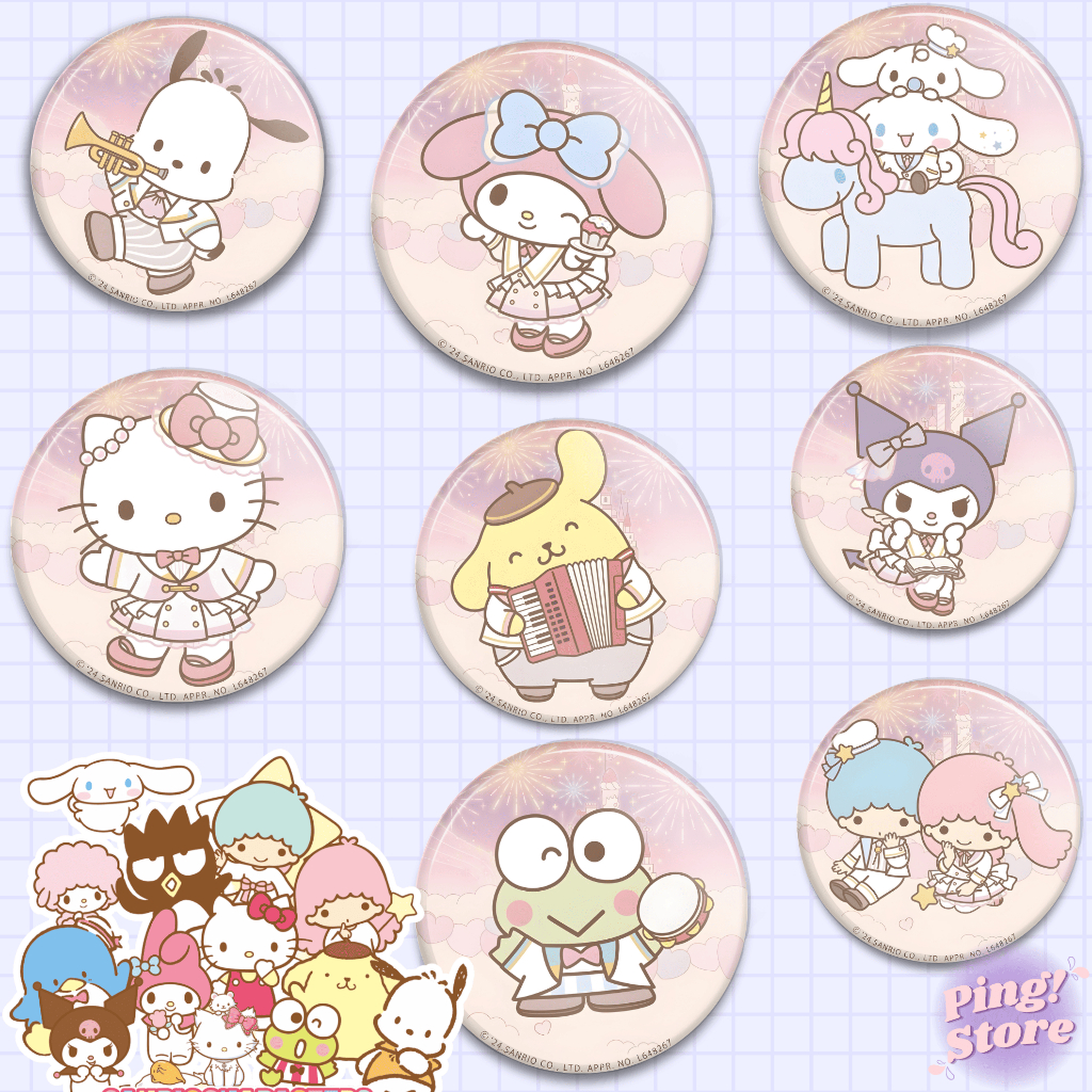 Botton SANRIO Festival, Hello Kitty, My Melody, Kuromi