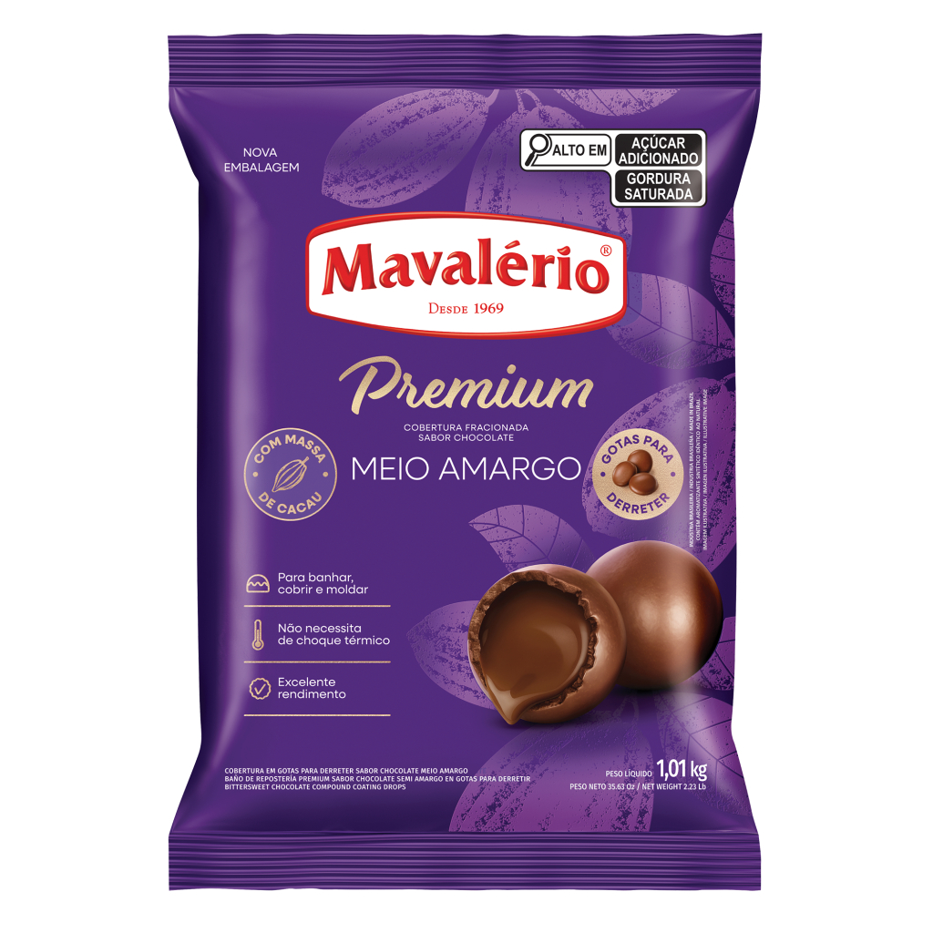 Cobertura Fracionada Mavalério 1kg Fácil Derretimento Ideal 