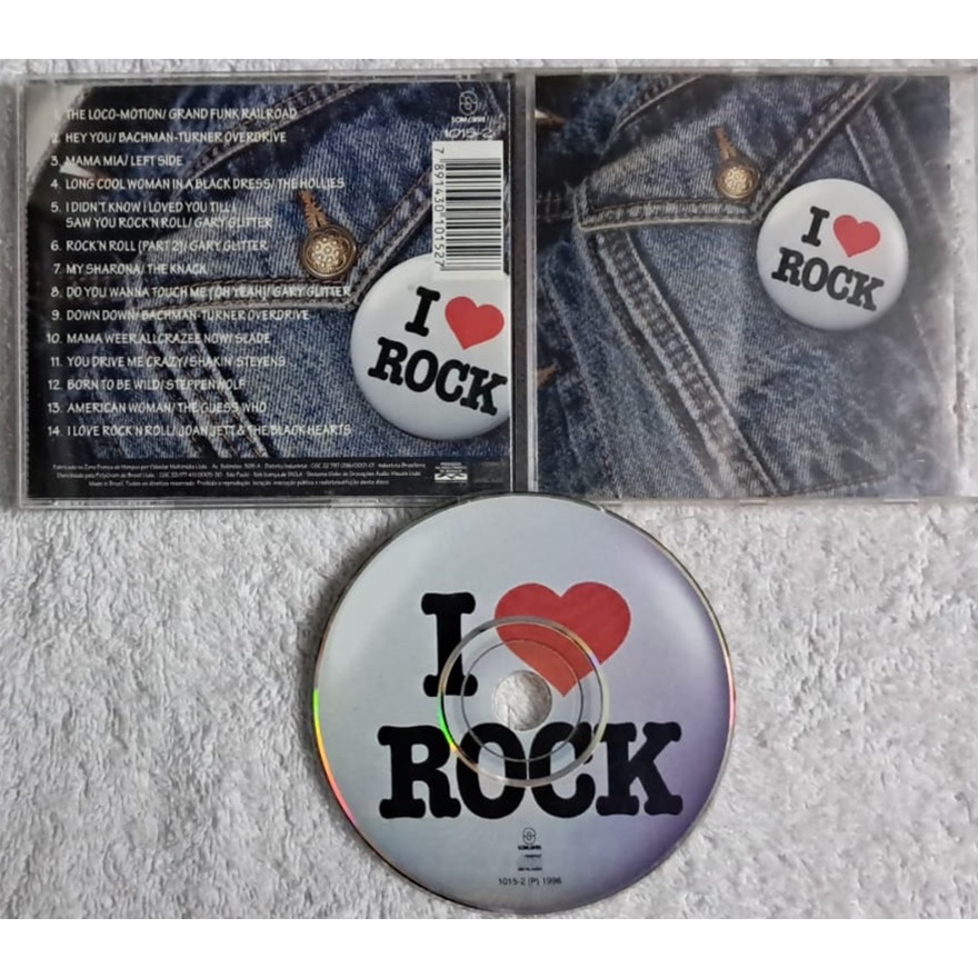 Cd I Love Rock Classic Rock anos 70 Original Gravadora