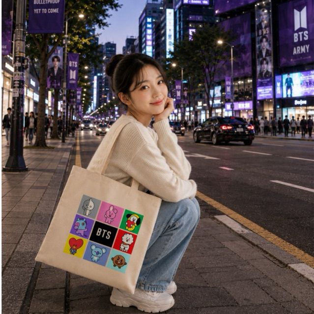Bag Totebag Ecobag Arirang BTS World Tour 2026 Aesthetic Unissex