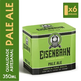 Cerveja Extra Pale Ale Puro Malte Eisenbahn Pack com 6 Unidades de 350ml Lata