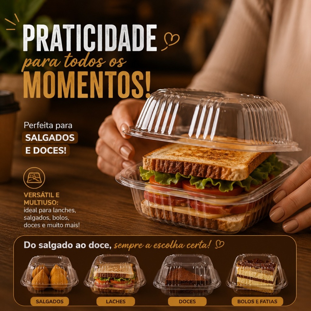Hamburgueira GA12 Pet para Lanches Bento Cakes Doces Galvanotek 50