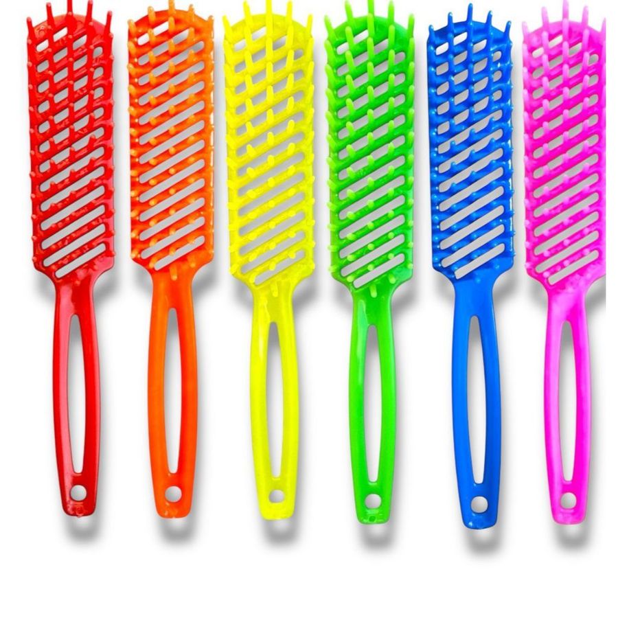 Kits 36, 30, 24 ,18 ou 10 Unidades Pentes Escova Reta / Bom Para Cabeleireiro Escova Pentear Cabelos