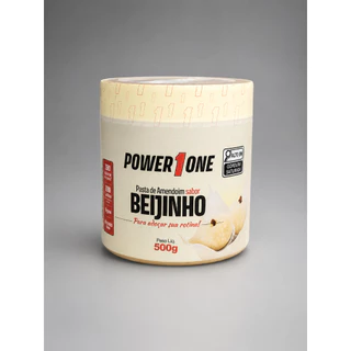 Pasta de Amendoim Power1One Beijinho 500g Zero Açúcar