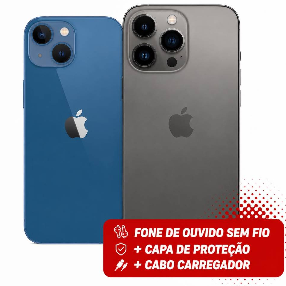 CELULAR APPLE IPHONE 13 E 13 PRO MAX 128GB (VITRINE) ORIGINAL