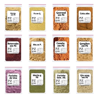 Pré Treino 12 Farinhas Naturais Energético - Beterraba, Guaraná, Gengibre, Farinha de Uva, Canela...