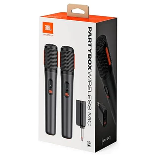 Par de Microfones Sem Fio MicPartyBox JBL ORIGINAL