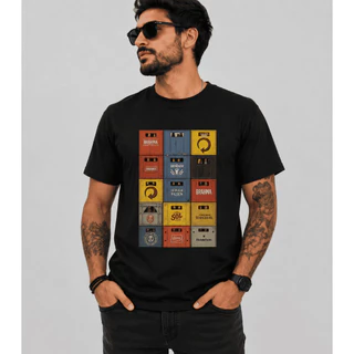 Camiseta CAIXA DE CERVEJA Masculina Estampa Retrô Colorida Casual Unissex Algodão Premium