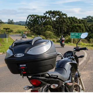 Baú De Moto Para Motoboy 48l Glider + Grade Injetada