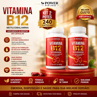 Vitamina B12 metilcobalamina concentrado 120 cápsulas 500mg