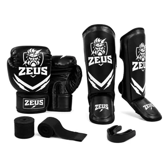 Kit Zeus,Caneleira,Luva,Bandagem,Bucal.