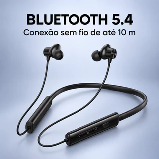 Fone Bluetooth Esportivo Aitek AHS B1001 Neckband Sem Fio Com Microfone Bluetooth 5.4 Magnético