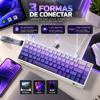Teclado Sem Fio Gamer Magnético Rapid Trigger 0,01mm 8000hz Rgb Fire Phoenix