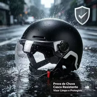 Capacetes com lentes de cristal para motocicletas, bicicletas e patinetes elétricos