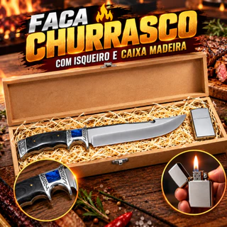 Faca Isqueiro + Caixa Mdf Personalizados para Presente Pai, Marido