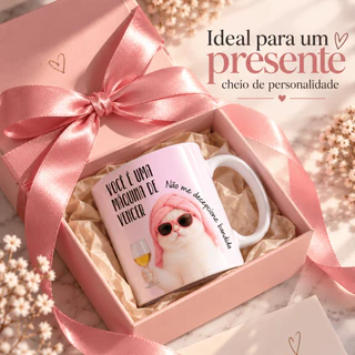 Caneca Personalizada Você É uma Máquina de Vencer Ideal para Presentes Amigas