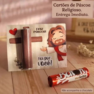 Kit 12 Cards Páscoa Cristã "Ele Vive": Mimo Especial para Lembrancinha de Igreja e Grupos de Oração ( SEM CHOCOLATE) em Oferta na Shopee