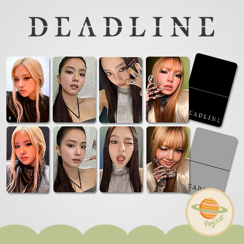 Blackpink Deadline photocard fanmade - Rosé, Lisa, Jennie, Jisoo