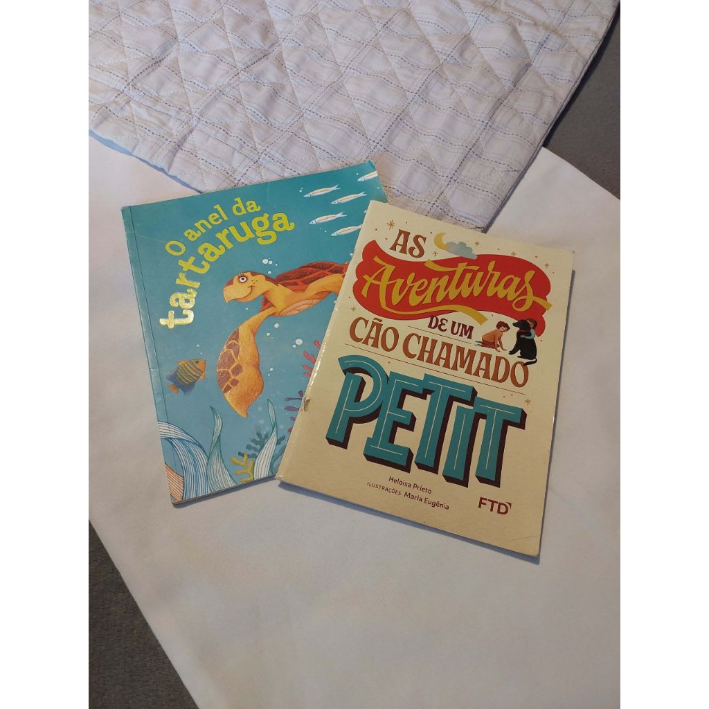 DUO DE LIVROS INFANTIS: AS AVENTURAS DE UM CÃO CHAMADO PETIT E O ANEL ...
