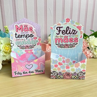 10\20\30\50 CAIXAS ENVELOPE ( Dia das Mães ) com espaço para chocolate, sabonete lembrancinha em Oferta na Shopee