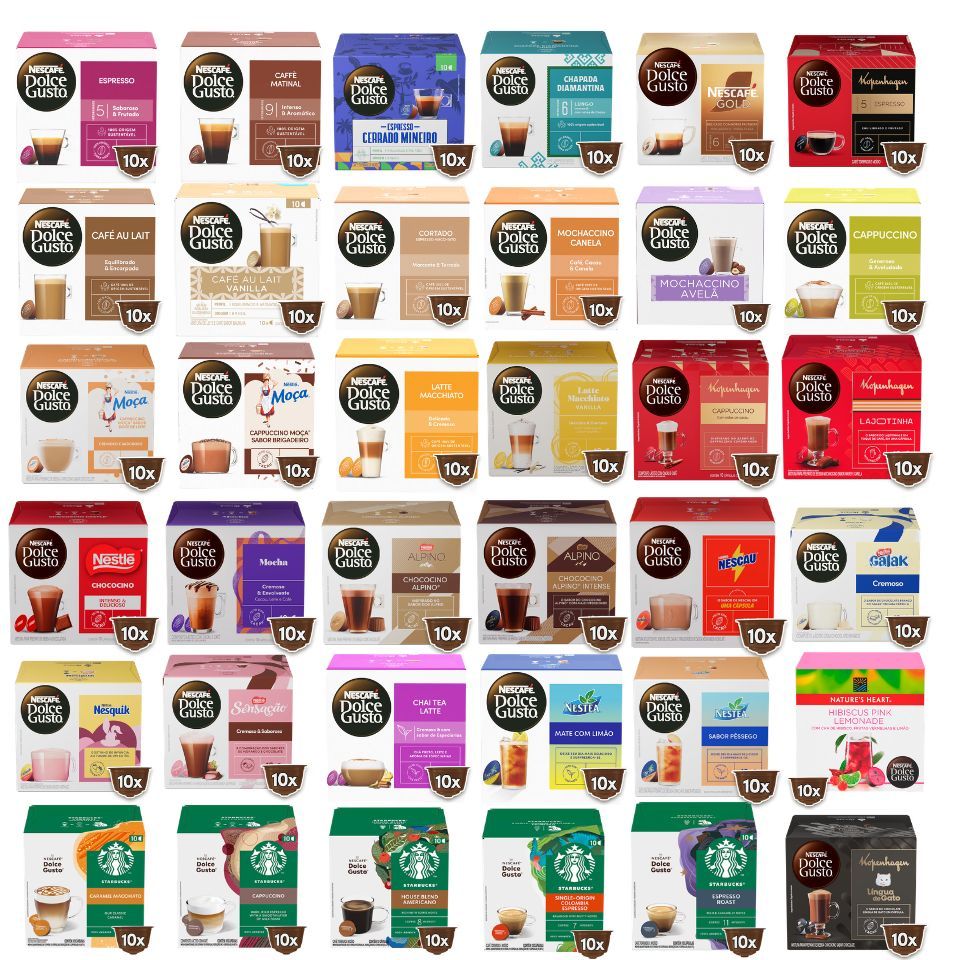 Kit 4 Caixas Nescafé Dolce Gusto Escolha Seus Sabores | Shopee Brasil