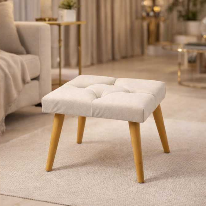 Puff Banqueta Areia Decoração Quarto Penteadeira