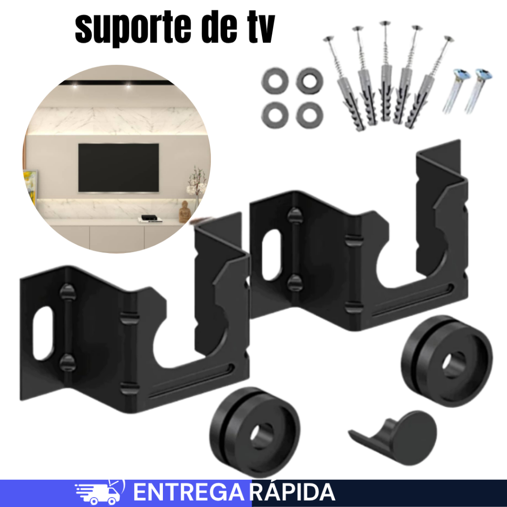 Suporte Universal Fixo Para Televisão e Monitor Smart TV LED LCD 4K ...