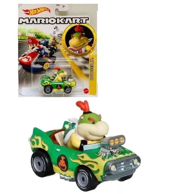 HOT WHEELS MARIO KART – MODELOS ORIGINAIS - LUIGI, BROWSER