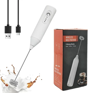 Batedor Misturador Mixer Elétrico para Bebidas Leite Café Clara de Ovo 2 em 1