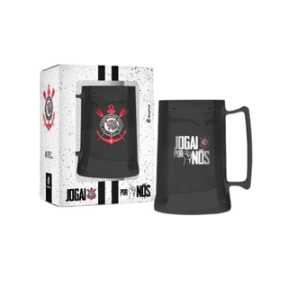 Caneca Corinthians Gel 300ml Oficial Jogai Por Nós