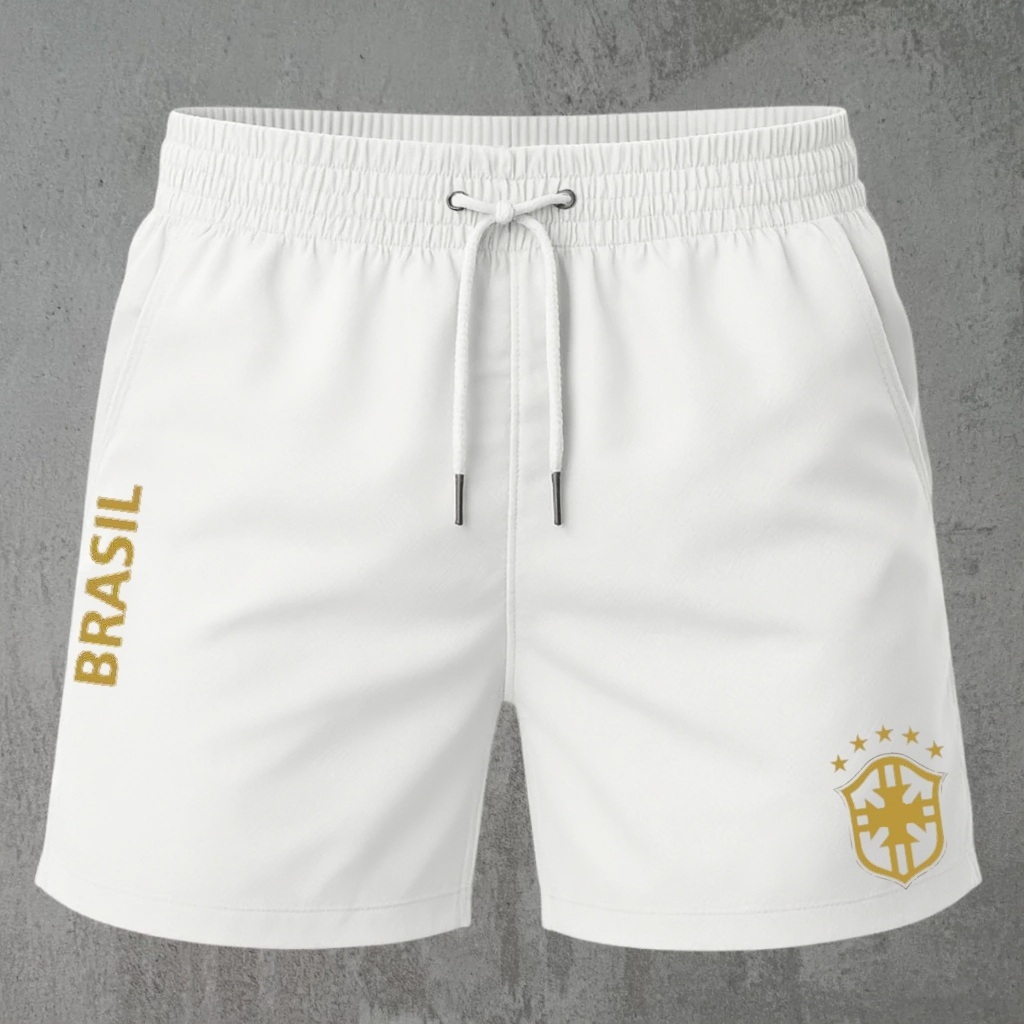Short Bermuda Tactel Mauricinho Edição Premium Brasil Esportivo em Oferta na Shopee
