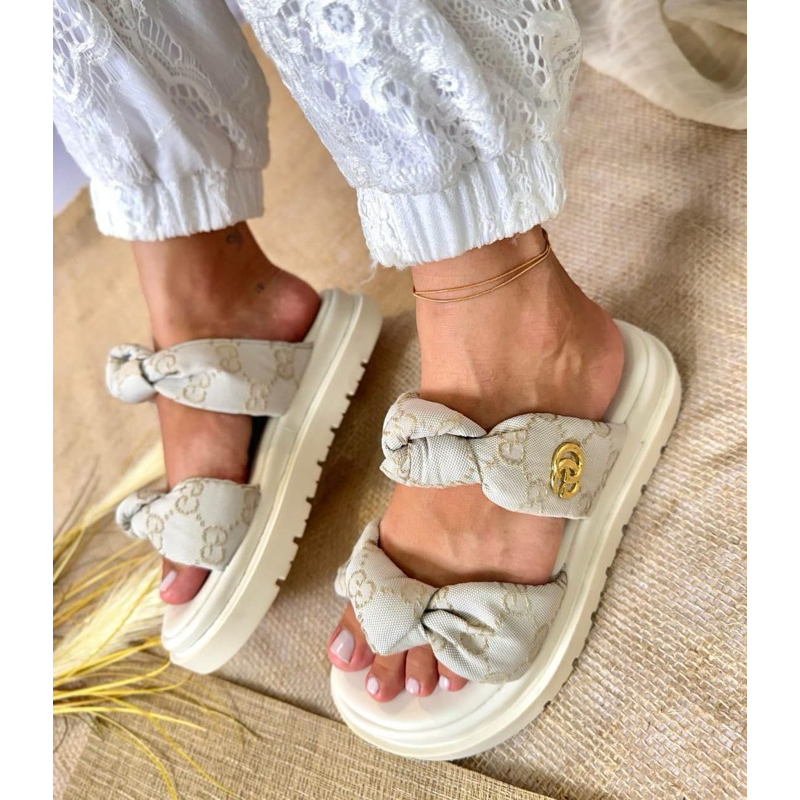 Sandália 2 NÓ Feminina Confort Flat Moda Verão Tendência 2026 Dia a Dia ...