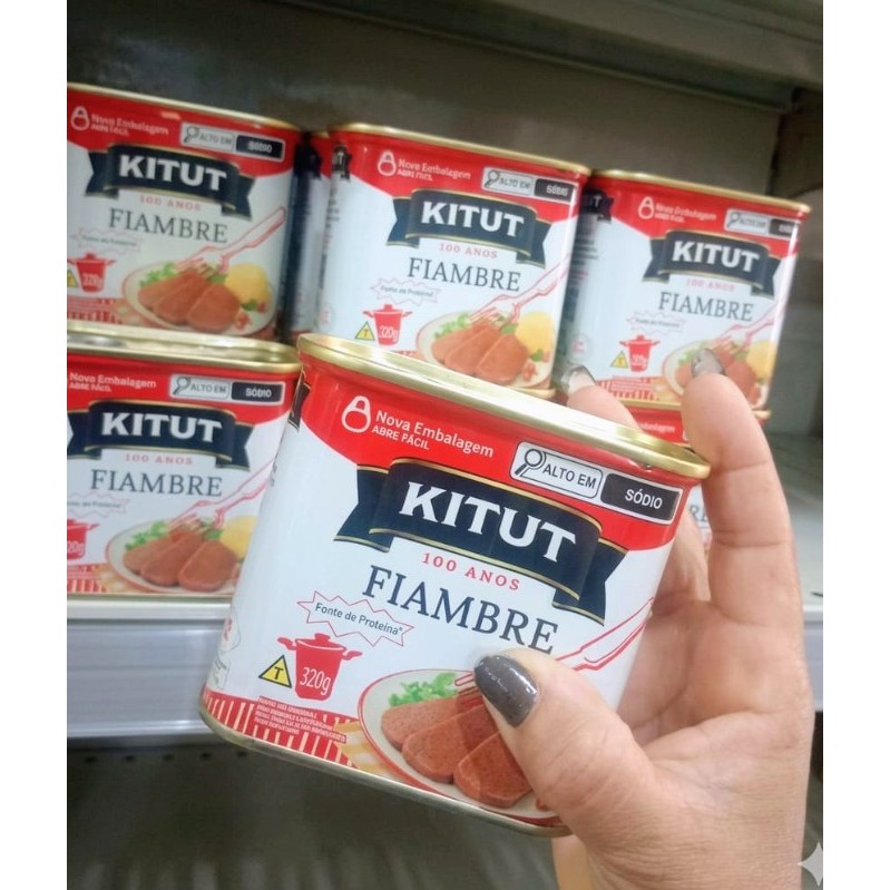 Kit Com 3 ou 4 Latas De Carne KITUT Fiambre- 320g Cada | Shopee Brasil