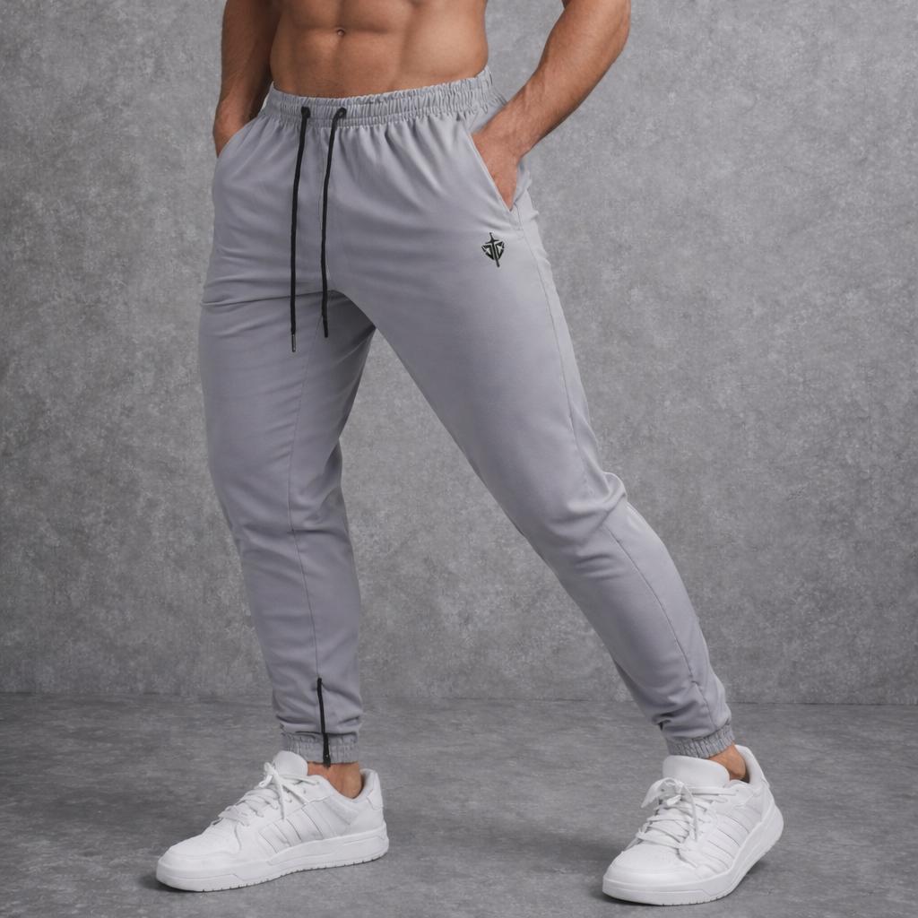 Calça Tactel Com Ziper Masculina Dry Fit P ao G1 Academia ,Treino