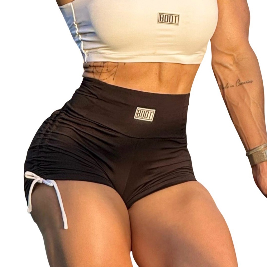 Short Fitness Treino Academia Empina Bumbum Elegante New Dress Boot Training Brasil em Oferta na Shopee