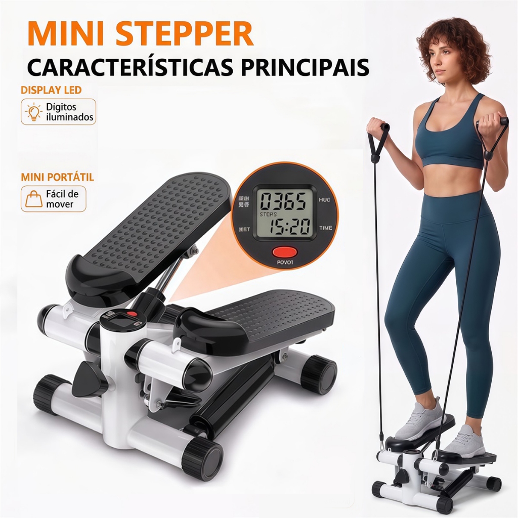 Stepper Residencial Mini Simulador De Escada Aparelho De Step Stepper ...