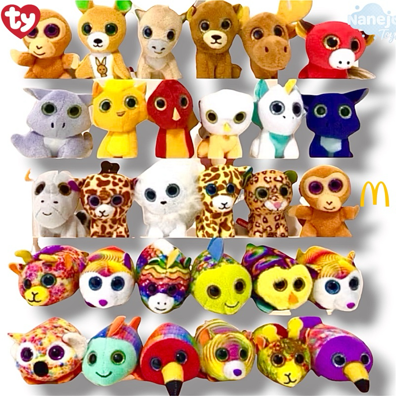 Beaniebaby様 リクエスト ジュエルオーキッド４点 まとめ商品 Miniaturas Pelúcias Coleção Ty Beanie Boos - Mc Donald's | Shopee