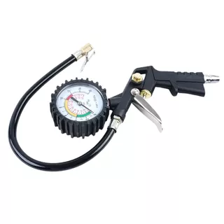 Calibrador E Inflador De Pneus Com Manômetro 220 Psi 1/4