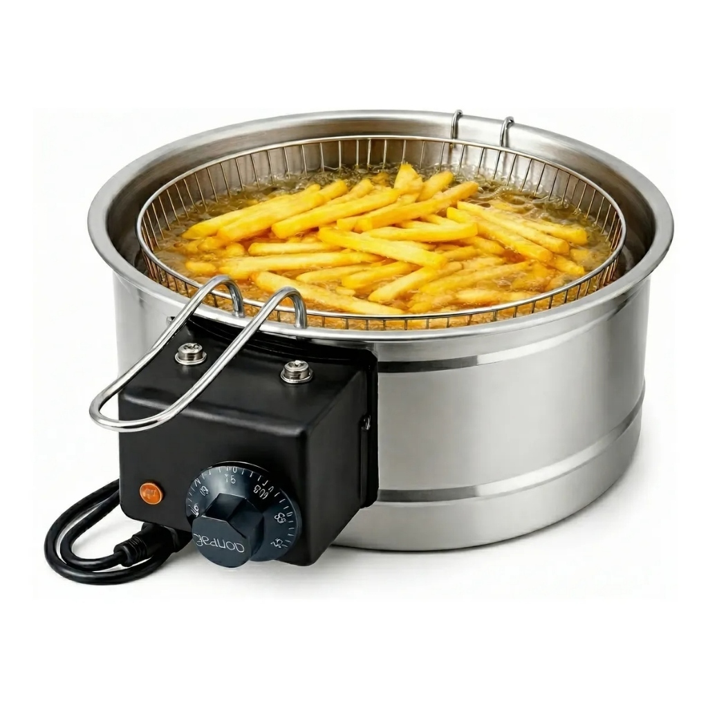 Fritadeira Elétrica 3,5L Profissional Industrial Inox 110V 2