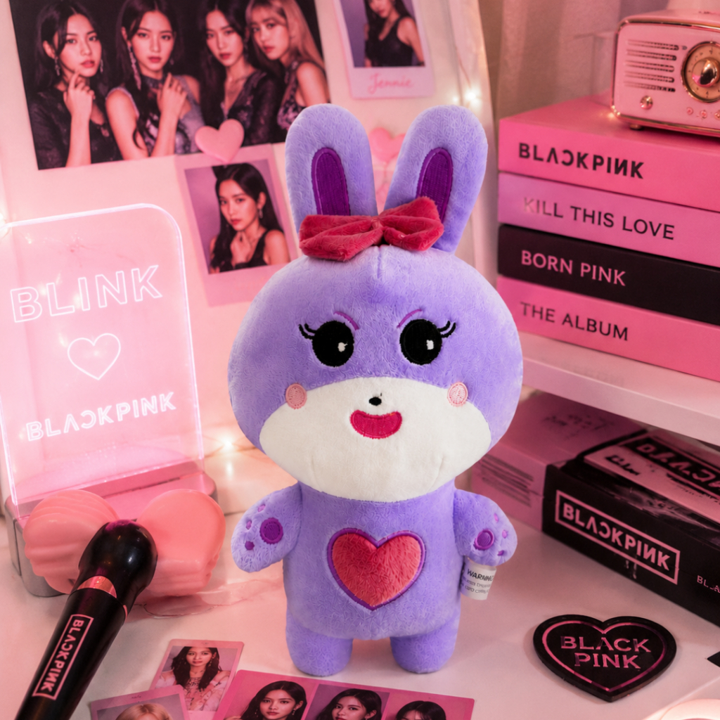 Pelúcia Sooya BLACKPINK Jisoo Fanmade 26cm Kpop Colecionável