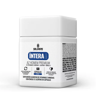 Multivitamínico AZ Homem Premium 60 caps Softgel Íntera Energia Imunidade - Soldiers