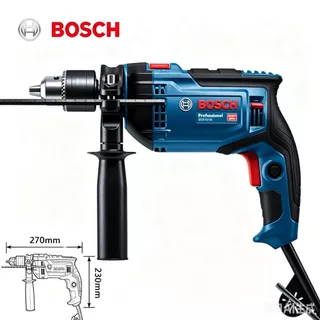 BOSCH Furadeira de impacto e Parafusadeira 1200W, velocidade 0-3150 RPm, minutos, tensão 110V e 220V