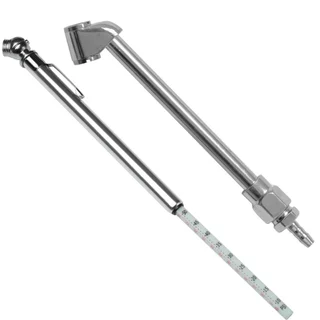 Calibrador De Pressão Tipo Caneta Bico de Encher Pneu Inflador Folga De Válvula Moto Carro Bike