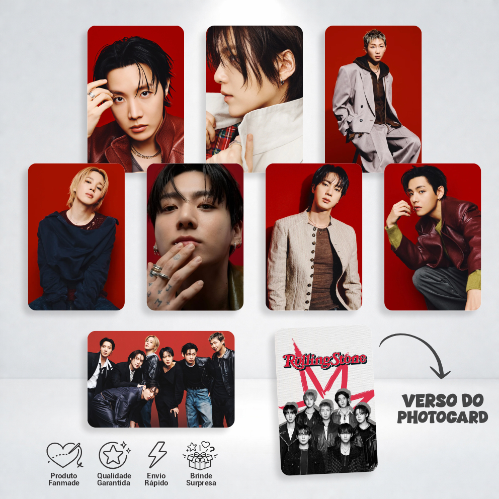 BTS カードセット Photocards BTS OT7 | Arirang | Pack com 8 Cards | Fanmade Premium