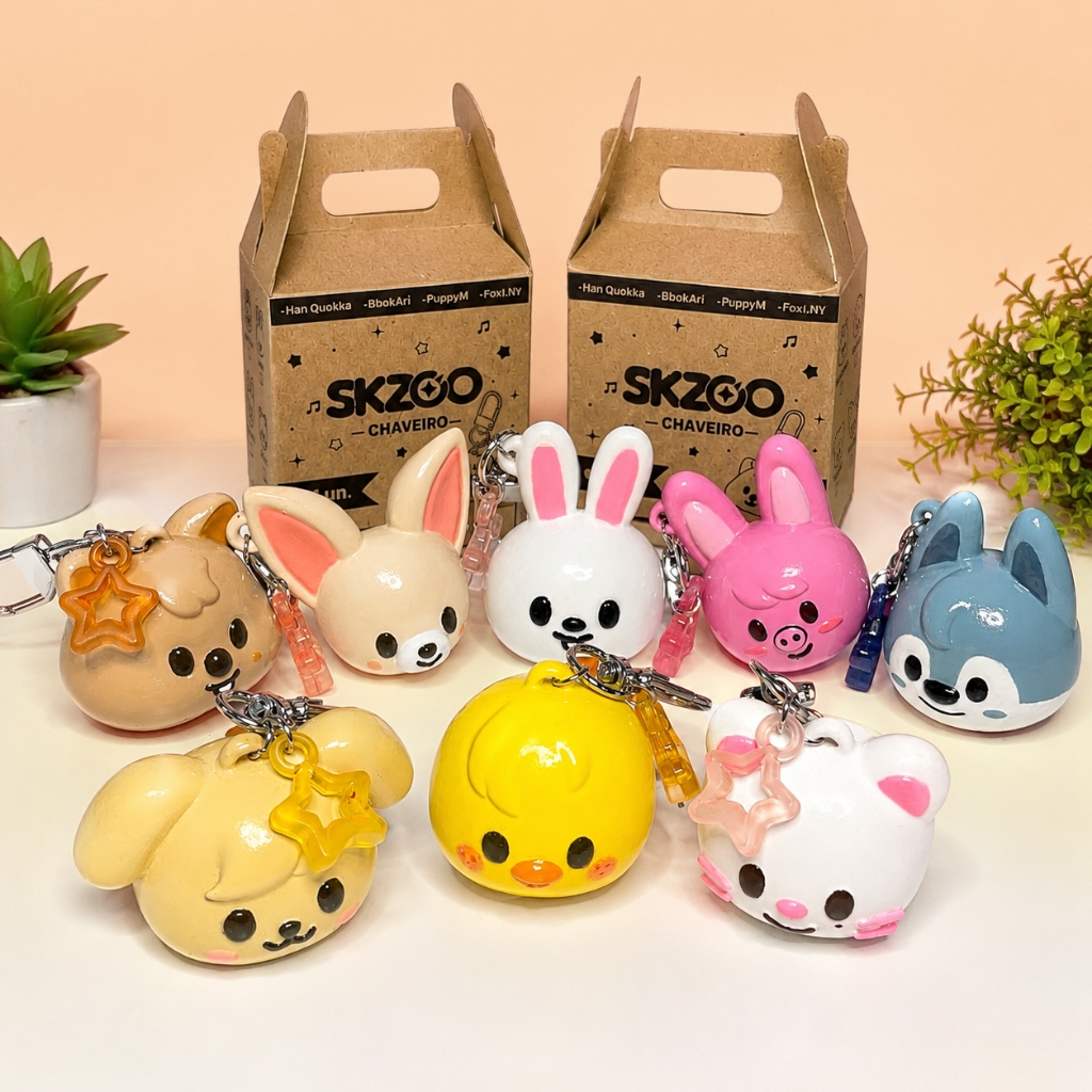Chaveiro SKZOO Stray Kids Colecionável Com Caixinha | Shopee Brasil